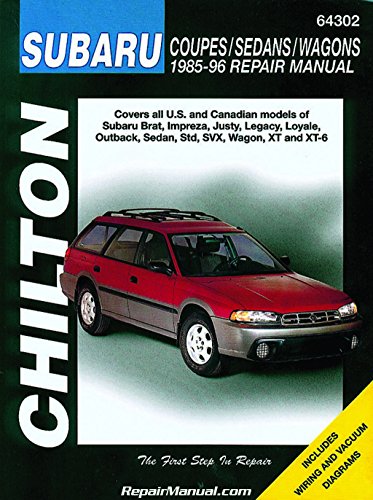 Subaru Coupes/Sedans/Wagons (85 - 96) (Chilton) (Chilton's Total Car Care Repair Manual)